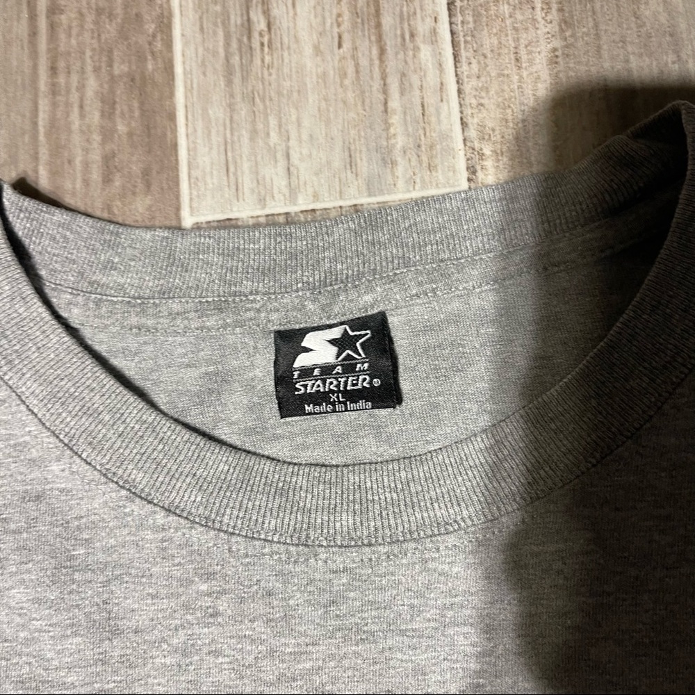 Vintage Y2K Michigan Wolverines Long Sleeve Shirt STARTER Grey XL 🚨 - Picture 6 of 7